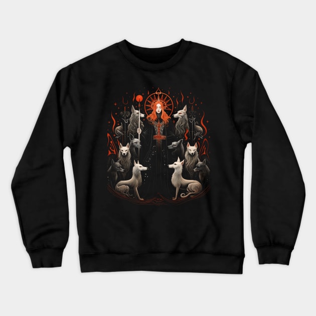 Freyja Norse Goddess Crewneck Sweatshirt by We Anomaly